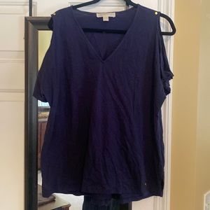 Michael Kors cold shoulder top